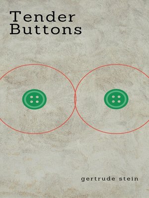 cover image of Tender Buttons (Zongo Classics)